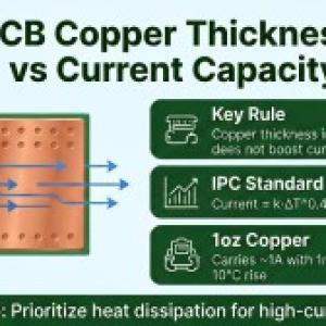 For high-current PCBs, thicker copper foil is not necessarily the most cost-effective choice—quadrupling the copper thickness does not quadruple the current-carrying capacity.